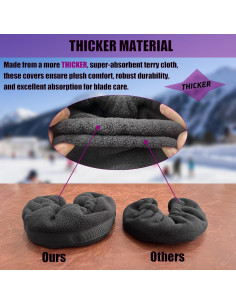 Cubiertas de cuchillas de patín sobre hielo Genérico jinnuo-006-L 2