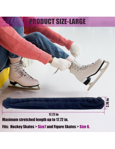 Cubiertas de cuchillas de patín sobre hielo Genérico jinnuo-006-L