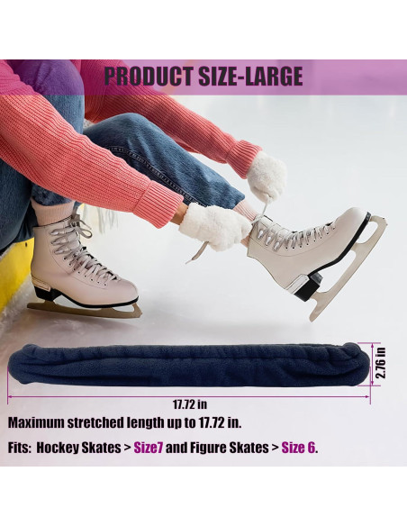 Cubiertas de cuchillas de patín sobre hielo Genérico jinnuo-006-L