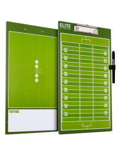 Tablero de Entrenador Borrado en Seco Elite Fútbol Verde 36.83x21.59cm