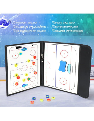 Tablero de Entrenamiento de Hockey sobre Hielo RoseFlower 53x31cm