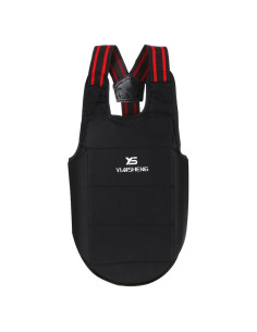 Chaleco Protector de Pecho Karate Leapiture Ajustable Negro