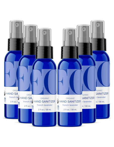 Spray Desinfectante de Manos Orgánico EO Lavanda 6x60ml