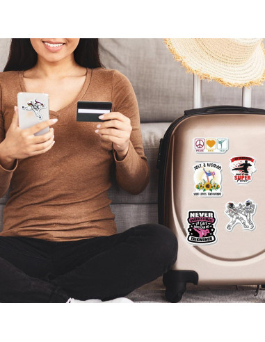 Calcomanías de Taekwondo NADUSEP - 50 Pcs Coloridas