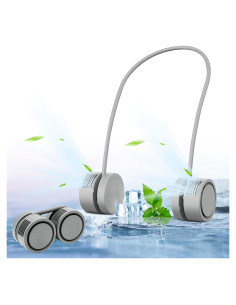 Ventilador de Cuello Plegable Genérico A1 USB 3 Velocidades Gris