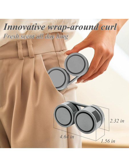 Ventilador de Cuello Plegable Genérico A1 USB 3 Velocidades Gris