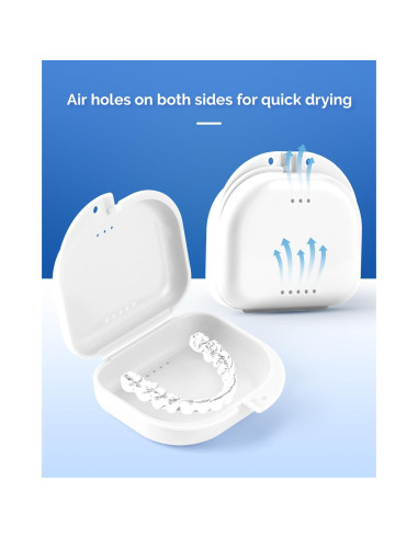 Estuche para Retenedor Ortodóntico JMU con Ventilación - 2 Pcs