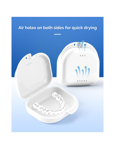 Estuche para Retenedor Ortodóntico JMU con Ventilación - 2 Pcs
