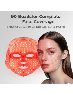 Máscara Facial de Luz Roja Facego 7 Modos Inalámbrica 2