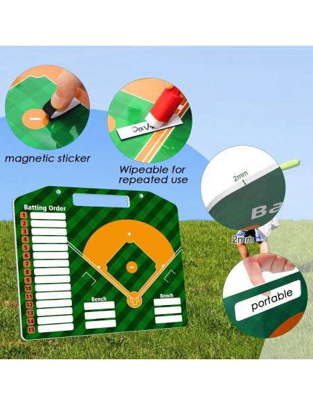 Tablero Magnético de Alineación de Béisbol SRG 36x30 cm