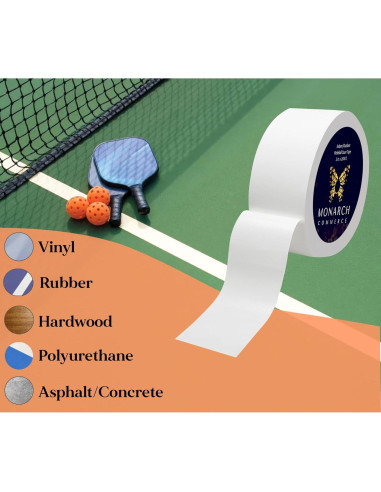 Cinta para cancha de pickleball Monarch 70m - Multi-deporte