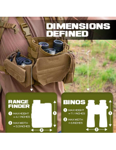 Arnés de Binoculares Impermeable Lone Trail - Funda Silenciosa 2
