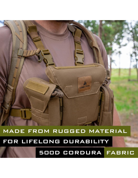Arnés de Binoculares Impermeable Lone Trail - Funda Silenciosa
