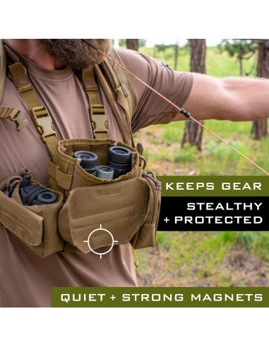 Arnés de Binoculares Impermeable Lone Trail - Funda Silenciosa