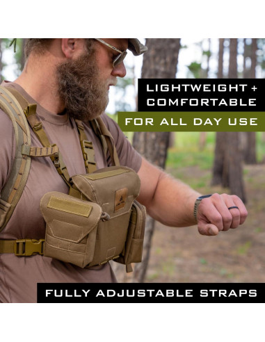 Arnés de Binoculares Impermeable Lone Trail - Funda Silenciosa