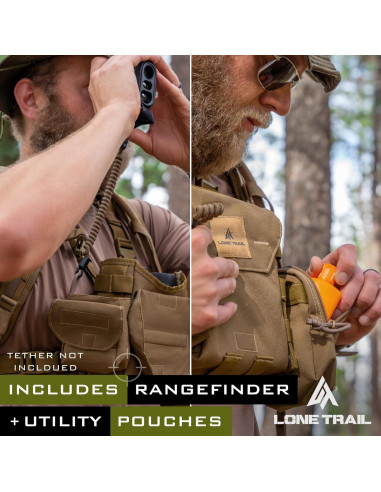 Arnés de Binoculares Impermeable Lone Trail - Funda Silenciosa