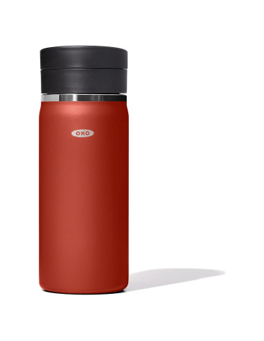 Taza Térmica OXO 16oz Acero Inoxidable Terracota a Prueba de Fugas