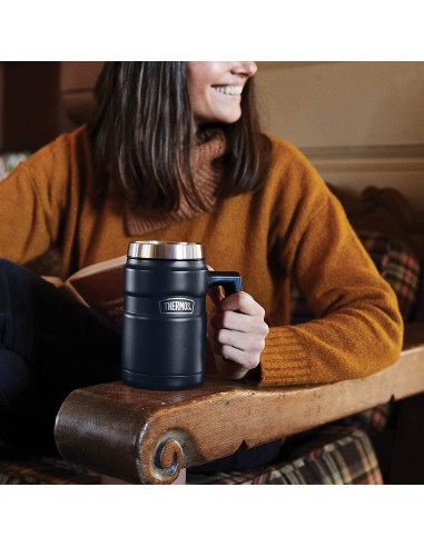 Taza de Café Thermos Stainless King 0.47L Azul Medianoche