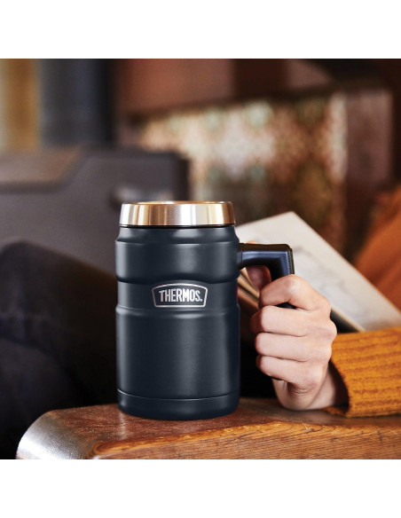 Taza de Café Thermos Stainless King 0.47L Azul Medianoche