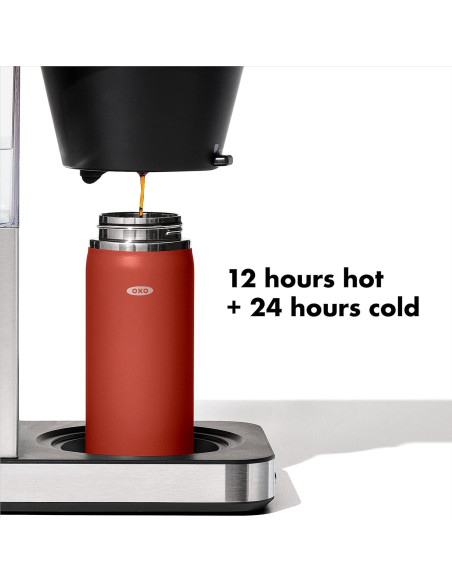Taza Térmica OXO 16oz Acero Inoxidable Terracota a Prueba de Fugas