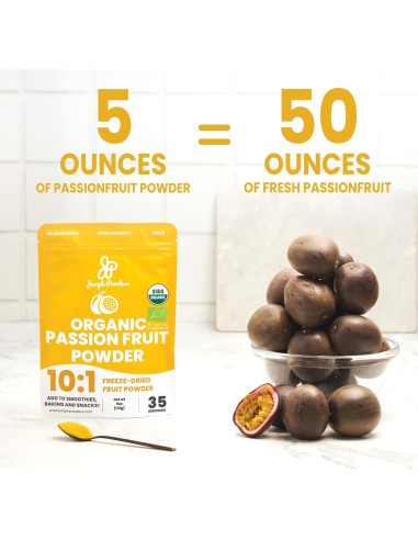 Polvo de Fruta de la Pasión Orgánico Jungle Powders 141.75g