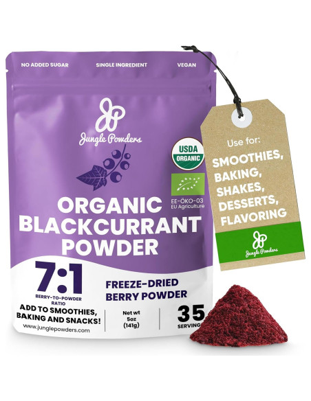 Paquete de Polvo de Grosella Negra y Arándano Silvestre Jungle Powders 142g