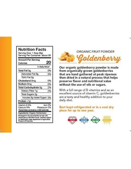Polvo de Goldenberry Orgánico Northwest Wild Foods 0.45 kg