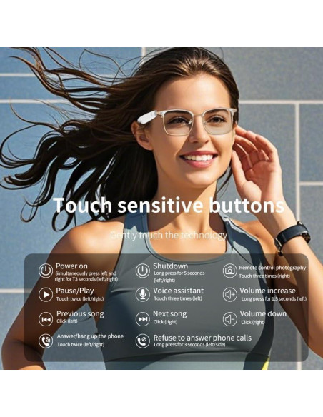 Gafas Inteligentes Bluetooth M9 Pro Lentes Polarizadas UV400