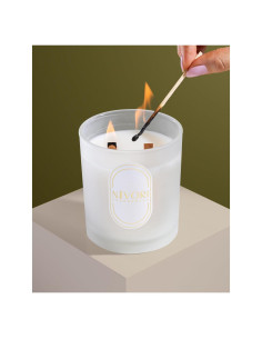 Vela Baccarat Rouge Nivorio 340g Aroma Ámbar y Jazmín