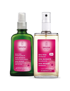 Dúo de Aceite Corporal y Desodorante Weleda Rosa Silvestre 100 ml