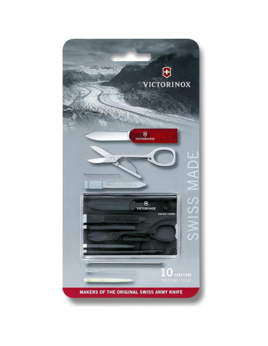 Victorinox Swiss Card Classic Negra Multi-Herramienta 10 Funciones