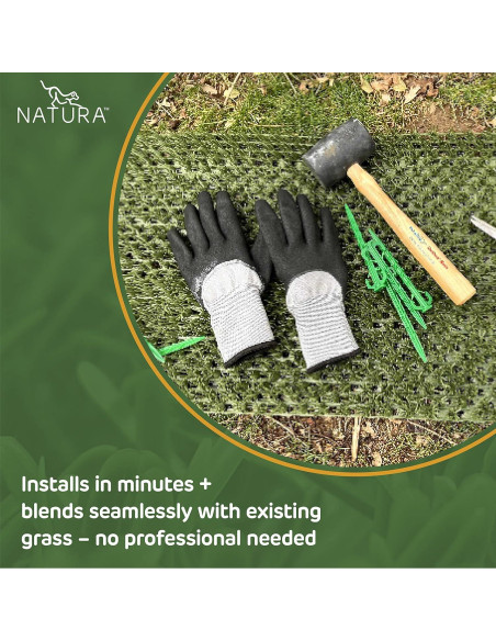 Césped Artificial Natura PowerRun 0.91x7.62m para Perros