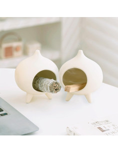 Soporte de Cerámica Zynzthos para Palo Santo y Salvia - Mini Chimenea 2