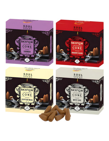 Conos de Incienso de Retroceso Soul Sticks Serenidad - 40 Unidades