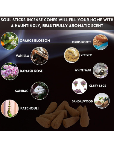 Conos de Incienso de Retroceso Soul Sticks Serenidad - 40 Unidades