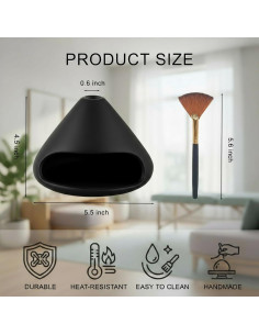 Soporte de Palo Santo DIDIBIRD Mini Chimenea Cerámica Negro 2