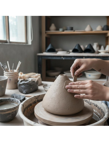 Soporte de Palo Santo DIDIBIRD Mini Chimenea Cerámica Negro