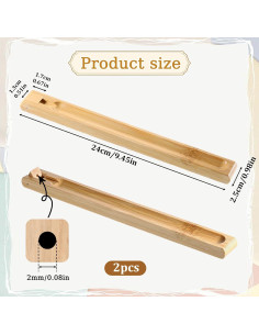 Soporte de Incienso de Bambú Ajustable EupHHonycs - 2 Piezas 2