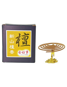 Bobinas de Incienso de Sándalo Fortuna 48pcs - 3.5hrs