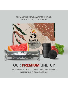 Tabletas de Carbón Sunlight Premium para Incienso - 100 Discos 33mm 2