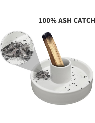 Soporte de Incienso de Cerámica Gute para Palo Santo Blanco
