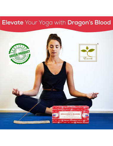 Incienso Natural Satya Sangre de Dragón 180g + Soporte Raajsee