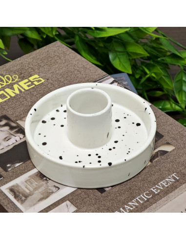 Soporte de Incienso de Cerámica Gute para Palo Santo Blanco