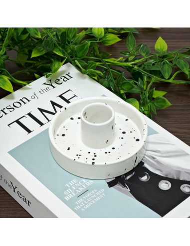 Soporte de Incienso de Cerámica Gute para Palo Santo Blanco