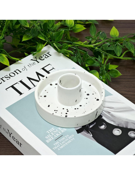 Soporte de Incienso de Cerámica Gute para Palo Santo Blanco