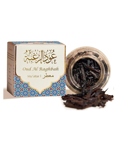 Incienso Oud Al Raghbah Muattar Dukhni 40g - Chips Aromáticos