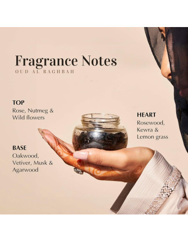 Incienso Oud Al Raghbah Muattar Dukhni 40g - Chips Aromáticos