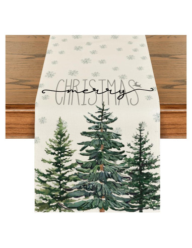 Corredor de Mesa Artoid Mode Beige 33x183 cm Navidad