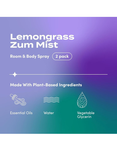 Spray Aromaterapia Indigo Wild Zum Mist 118 ml - Hierba de Limón