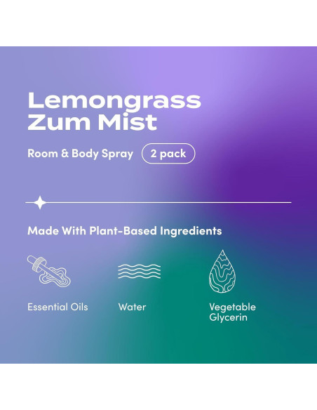 Spray Aromaterapia Indigo Wild Zum Mist 118 ml - Hierba de Limón